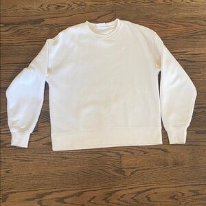 Champion Women’s White Cream Sweater S Cotton Lined